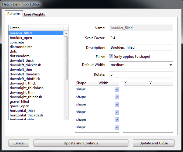Editing Hatch Patterns